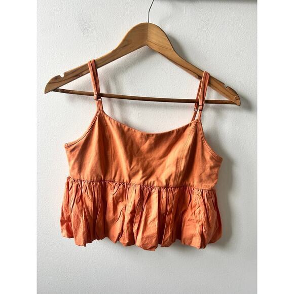 Anthropologie Tops - Anthropologie Maeve Ruffled Bubble cropped tank women's small